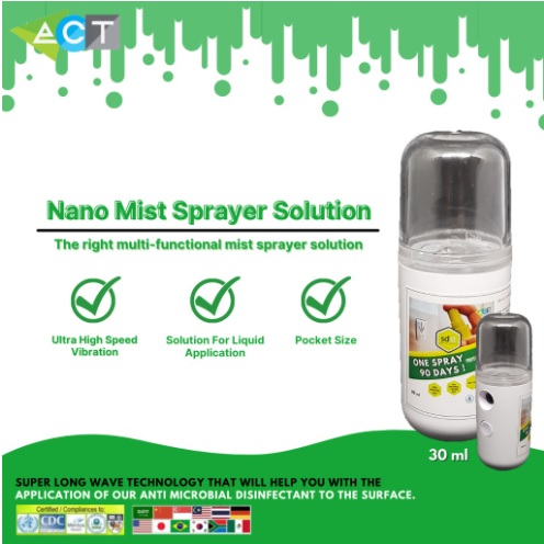 ecogreen anti microbial nano mist sprayer